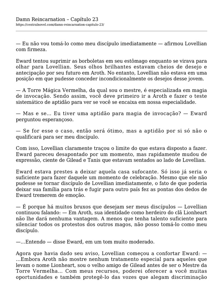 Eward e a Oportunidade em Aroth | PDF | Família | Tempo