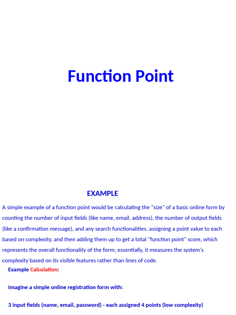 Function Point | PDF | Databases | Function (Mathematics)