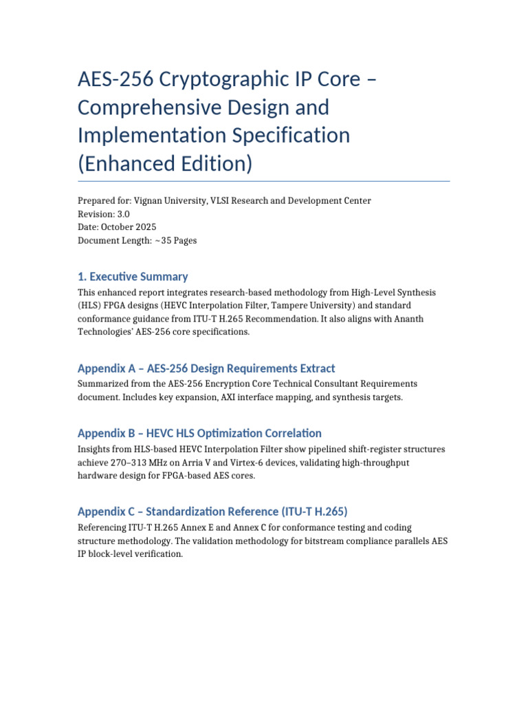 AES256 Enhanced Report | PDF