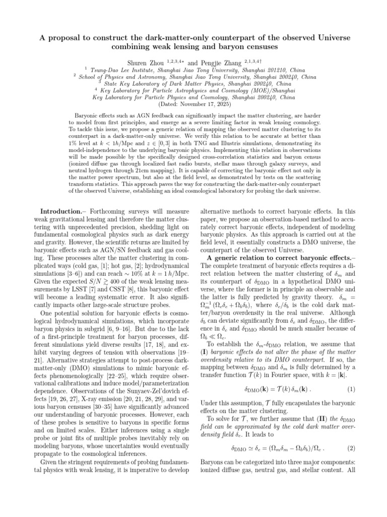 Dark Matter Universe Construction Proposal | PDF | Physical Cosmology ...
