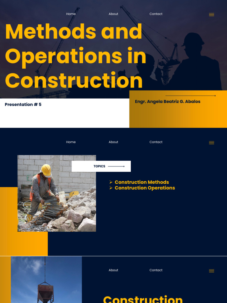 Construction Methods and Operations | PDF | Concrete | Masonry