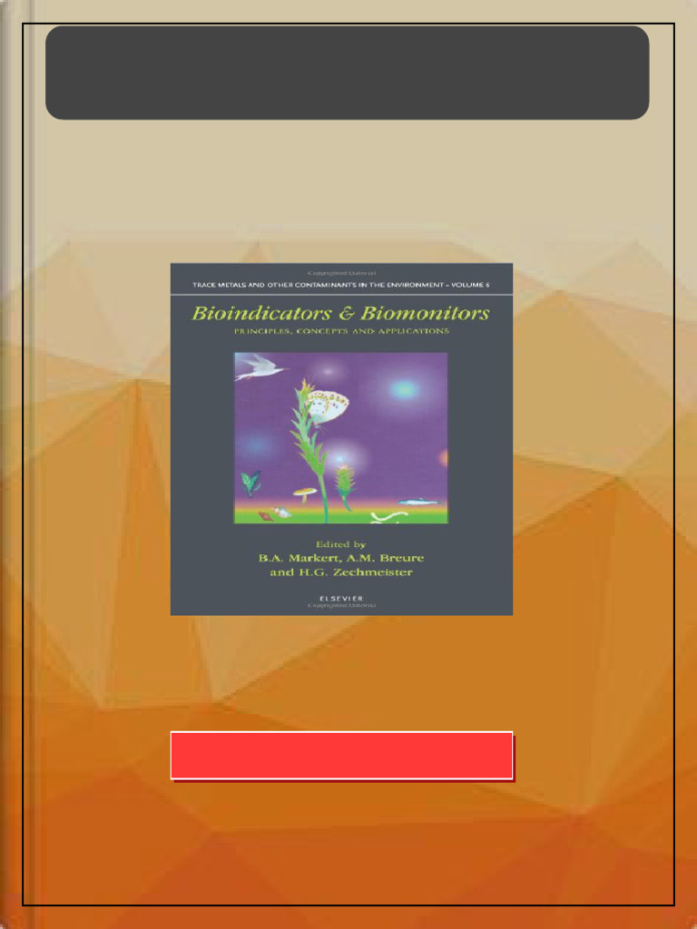Bioindicators Biomonitors Principles Concepts and Applications 1st ...