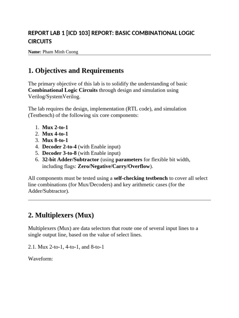 Report Lab 1 | PDF