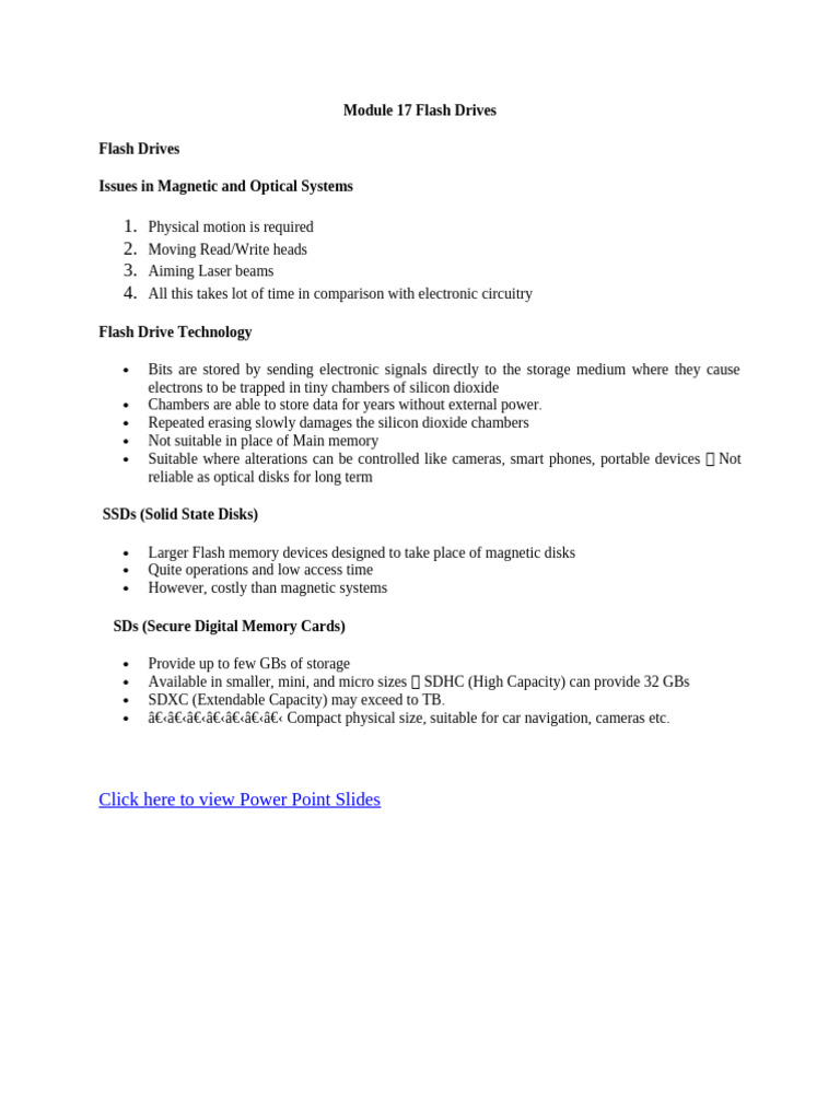 Flash Drive Technology Overview | PDF
