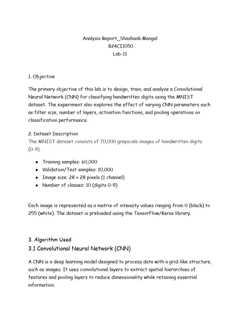Analysis Report B24CI1050 Shashank Mangal Lab11 | PDF | Cognitive ...