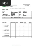 Pre-Assessment Moderation Tool Guide | PDF | Cognition