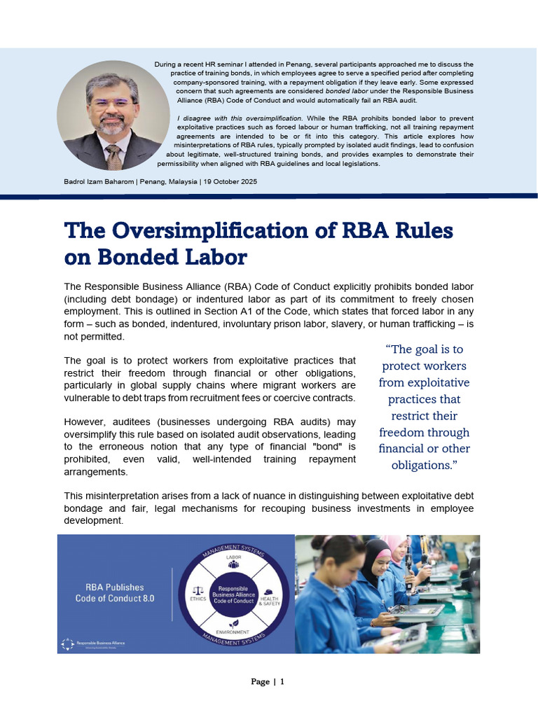RBA Guidelines on Training Bonds Explained | PDF | Employment | Human ...