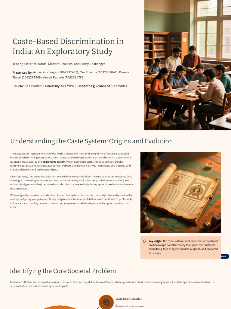 Caste Discrimination in India: A Study | PDF | Caste | Dalit