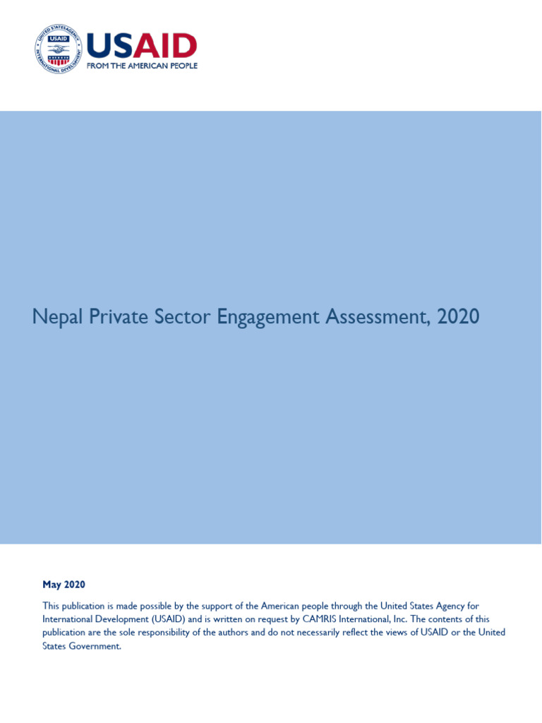 Nepal Private Sector Engagement 2020 | PDF | Government Budget Balance ...