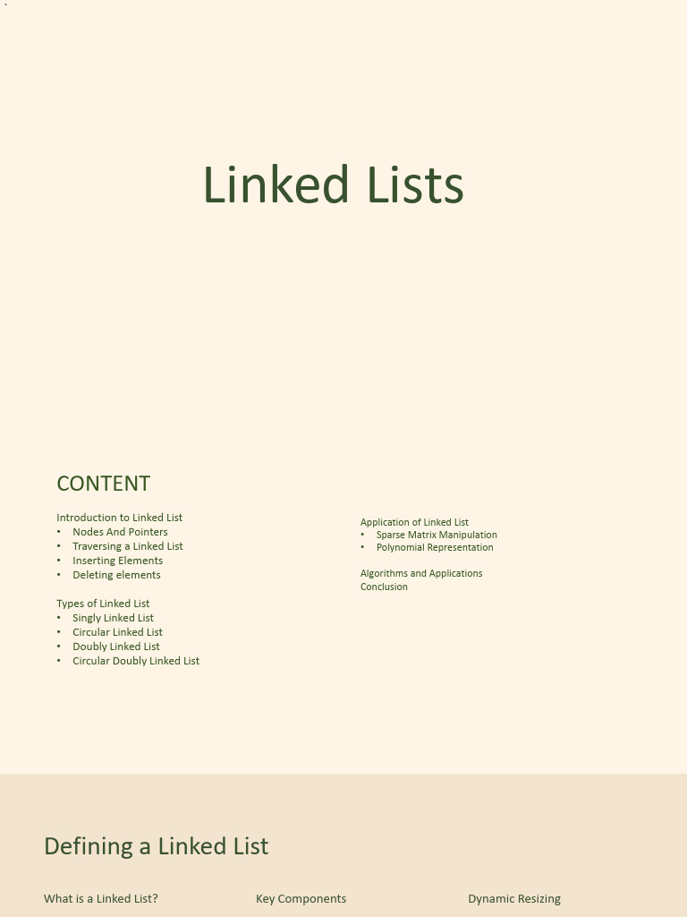 Linked List Overview and Operations | PDF | Pointer (Computer ...
