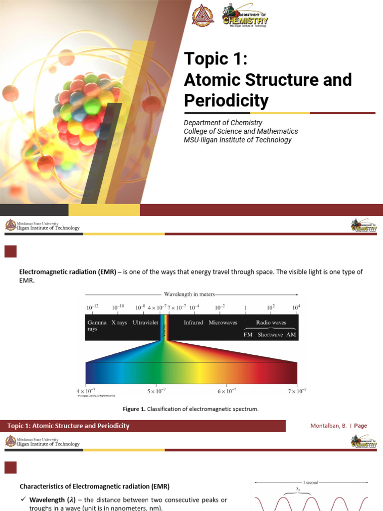 Atomic Structure and Electromagnetic Radiation | PDF | Atomic Orbital | Ion
