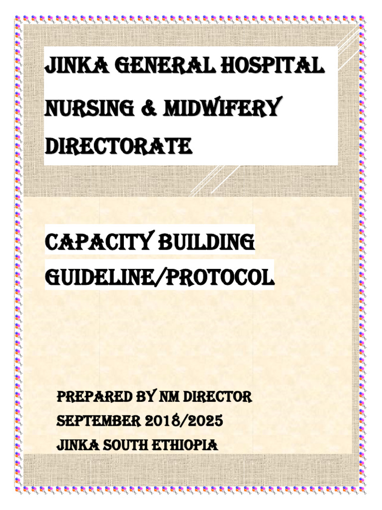 Capacity Building Guidelines for Jinka Hospital | PDF | Nursing ...