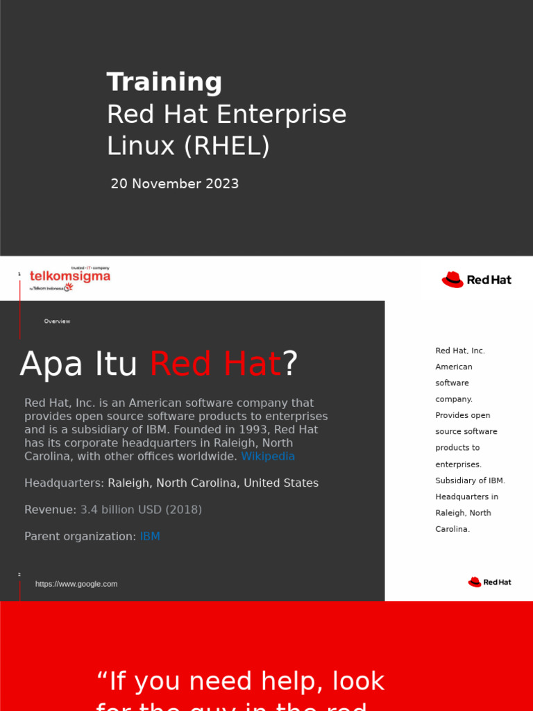 Red Hat Enterprise Linux Training Overview | PDF | Red Hat | Software