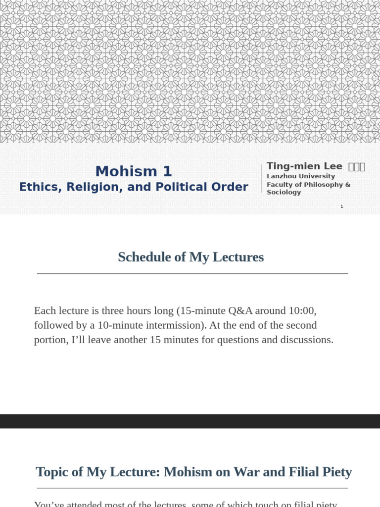 Mohism: Ethics of War and Filial Piety | PDF | Confucianism | China