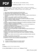 Matriz do 5º teste filosofia 10º ano - Filosofia Política