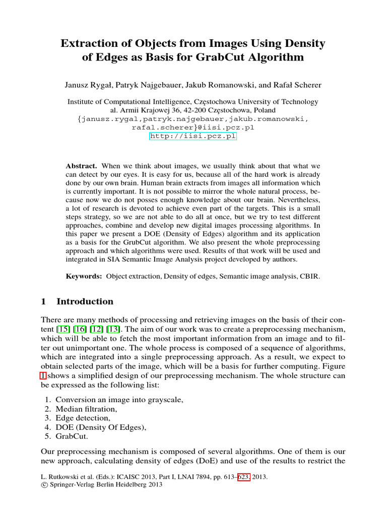Grabcut Edge Density Map | PDF | Computing | Applied Mathematics