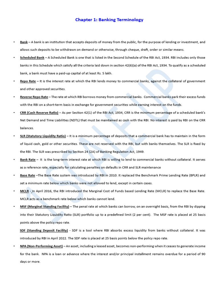 Banking Terminology Explained | PDF | Transaction Account | Banks