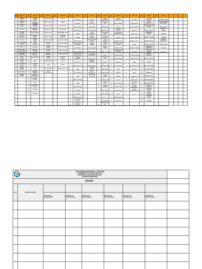 Notebook Checking Record (2025-2026) | PDF | Languages Of India