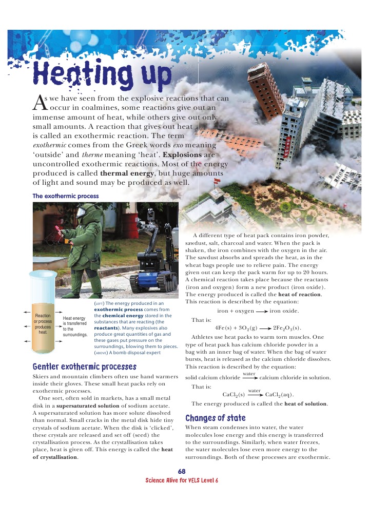 endo vs exo Chemical Reactions Crystallization