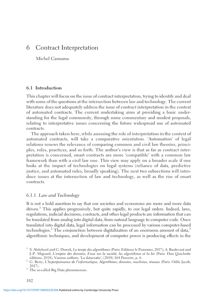 10.3 PP 102 117 Contract Interpretation | PDF | Common Law | Ambiguity