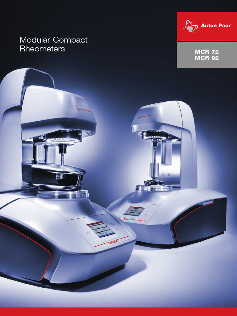 MCR 72 & MCR 92 Rheometers Overview | PDF | Rheology | Viscosity