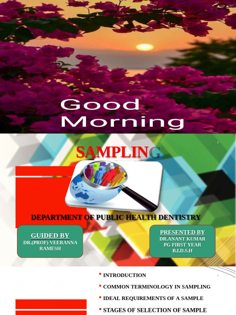 Sampling Techniques in Public Health | PDF | Sampling (Statistics ...