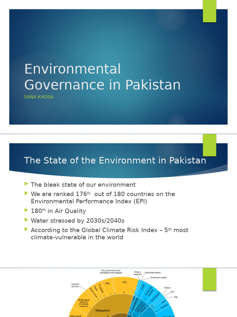 Session Pakistans Env Gov - Part 1 | PDF | Environmental Law ...