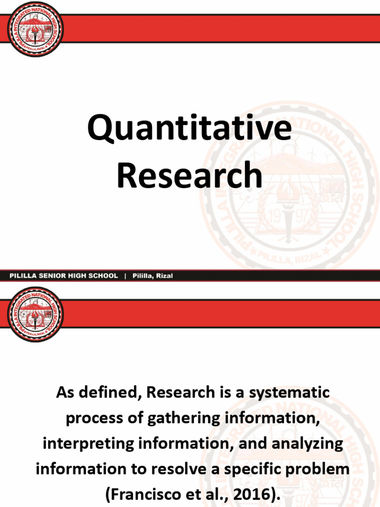 Understanding Quantitative Research Basics | PDF | Quantitative ...