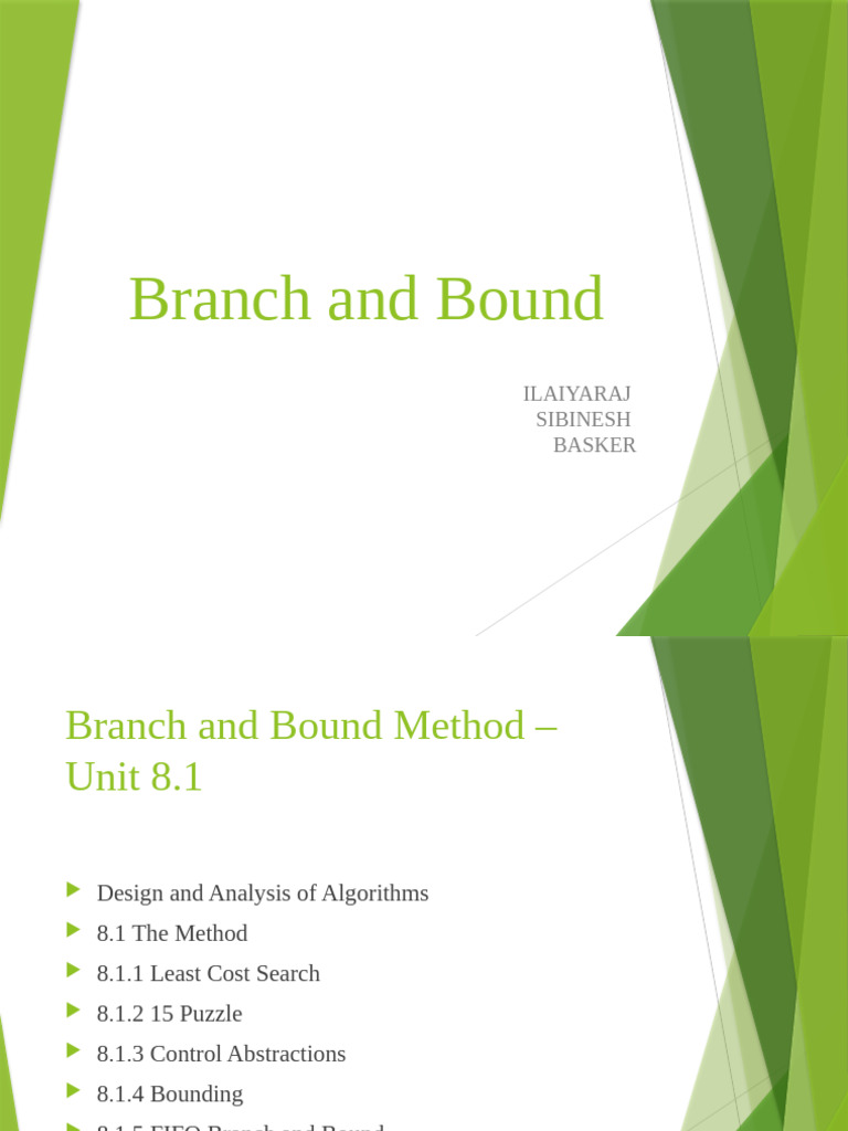 Branch and Bound Method Explained | PDF | Queue (Abstract Data Type ...