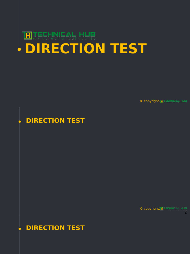 Direction Test | PDF