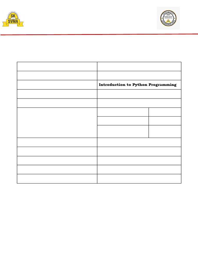 Python Programming Lesson Plan 2024-25 | PDF | Parameter (Computer ...