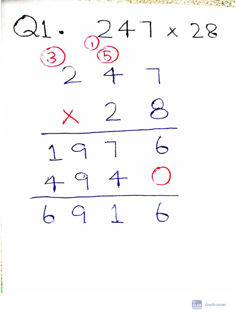 Long Multiplication | PDF