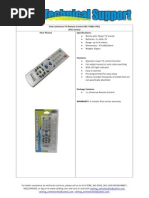 PEC Visio Universal TV Remote Control