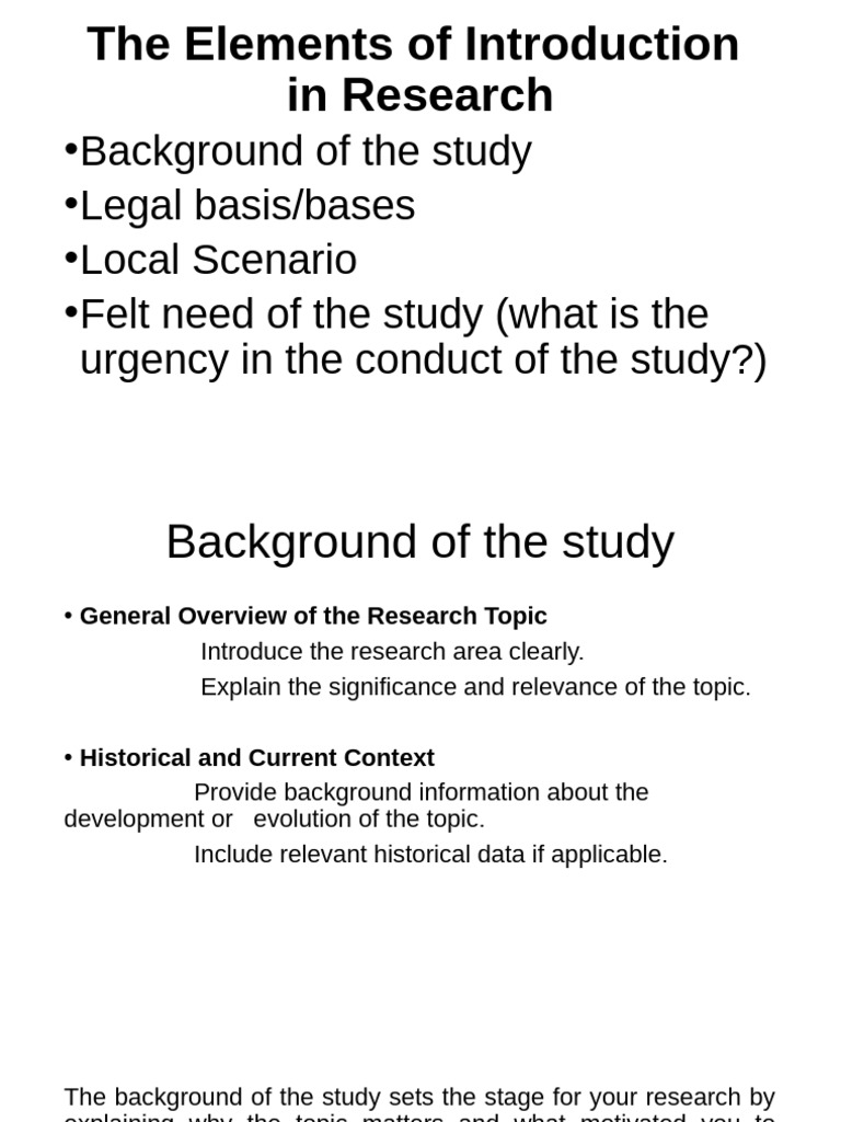 Key Elements of Research Introductions | PDF | Theory | Concept