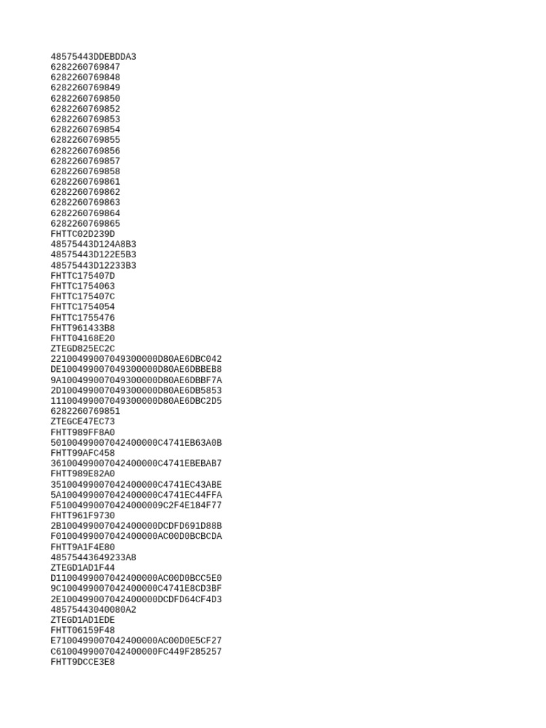 List of Product Codes and IDs | PDF