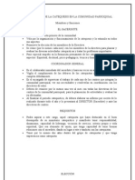 Organización de La Catequesis en La Comunidad Parroquial