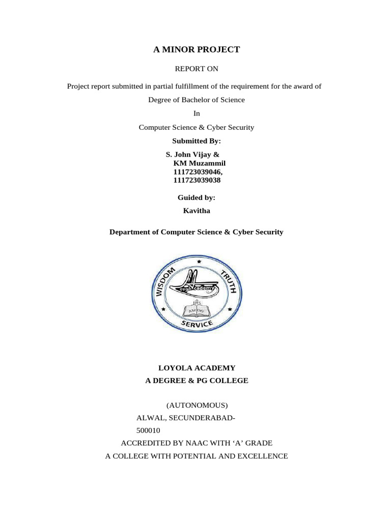 Mini Project 36,46 | PDF | Computer Security | Security