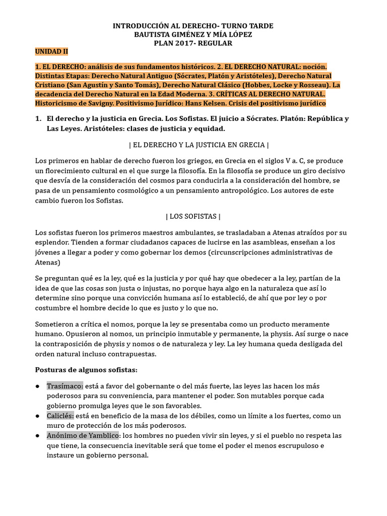 Fundamentos Históricos del Derecho | PDF | La Ley natural | Justicia