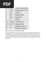 16x2 LCD Pinout and Command Guide | PDF | Liquid Crystal Display ...