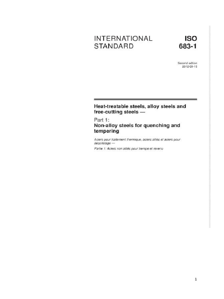 Iso 683-1-2012 | PDF