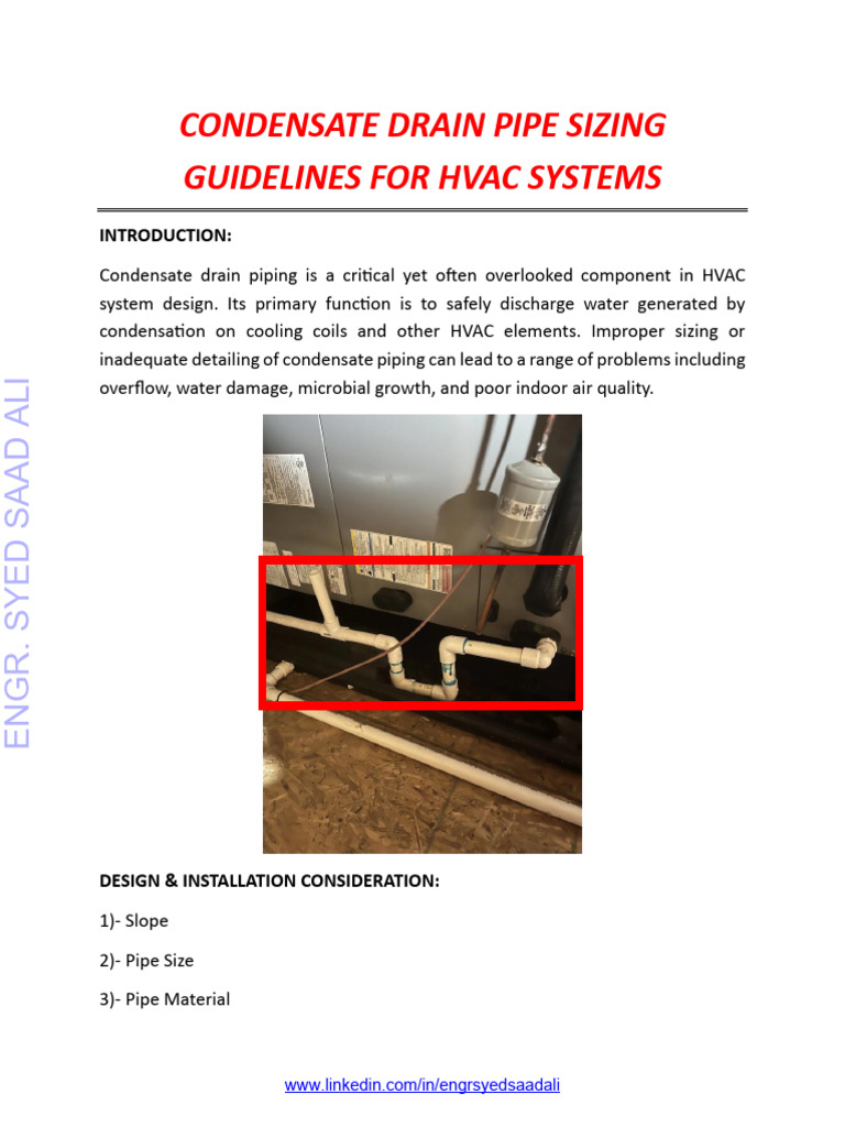 Condensate Drain Piping | PDF | Plumbing | Pipe (Fluid Conveyance)