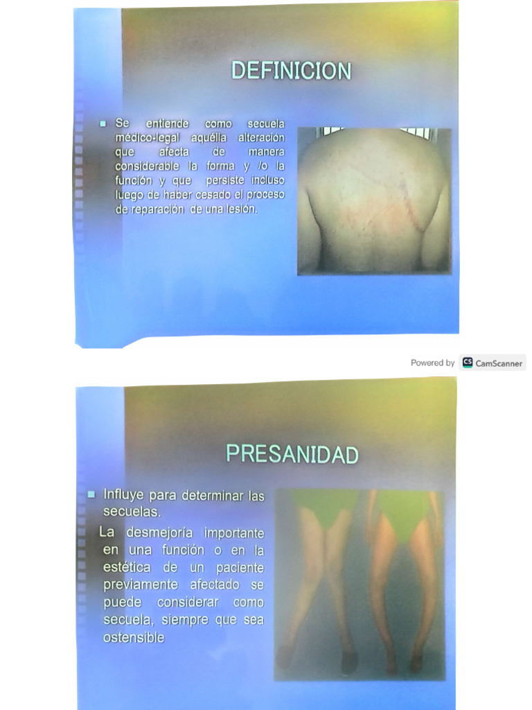 Secuelas Lesiones Personales | PDF
