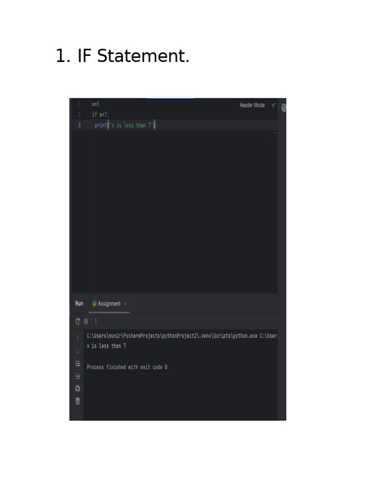 IF Statement | PDF