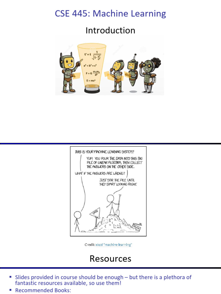 CSE 445 Machine Learning Course Overview | PDF | Machine Learning ...
