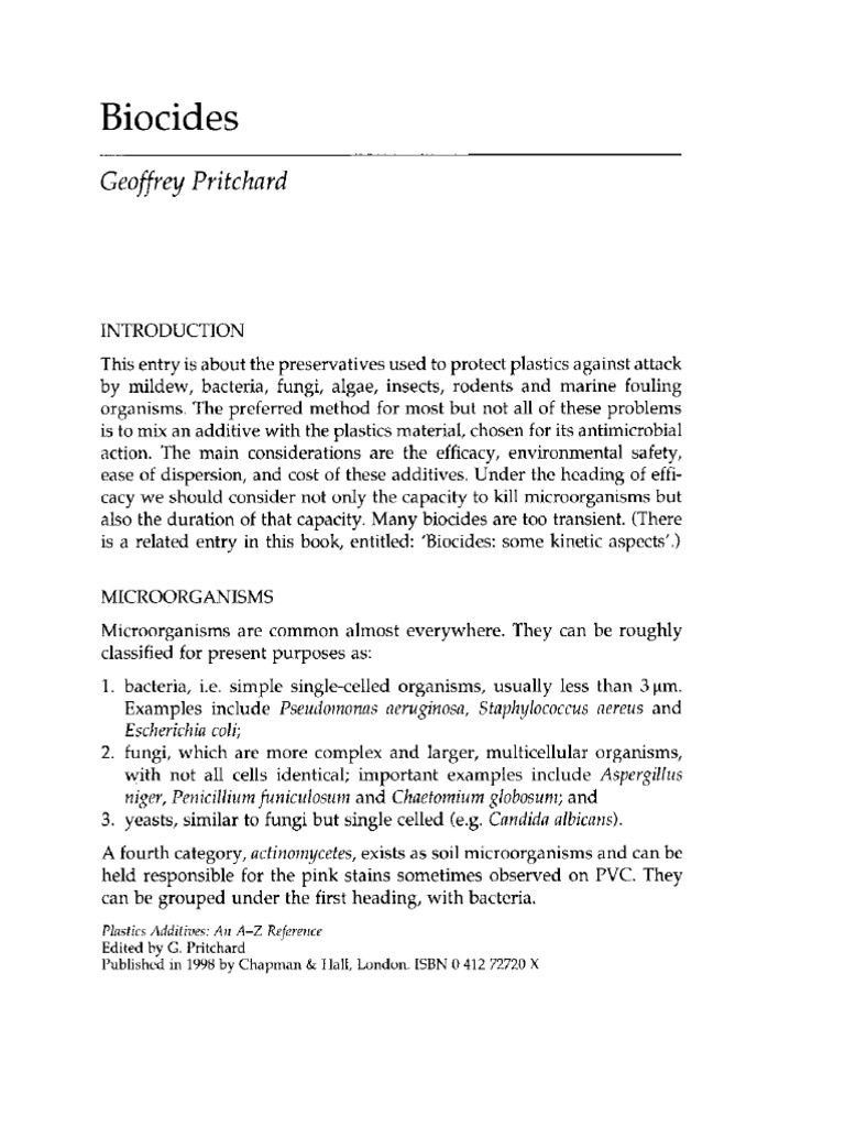 Biocides | PDF