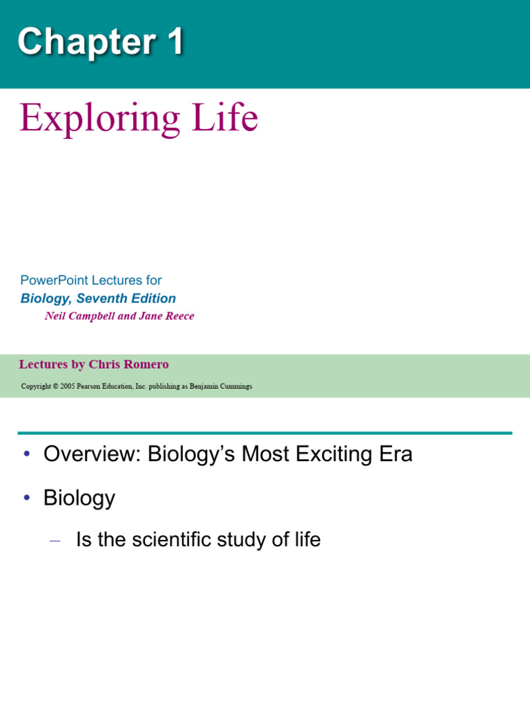 CH 1 Exploring Life | PDF | Dna | Cell (Biology)