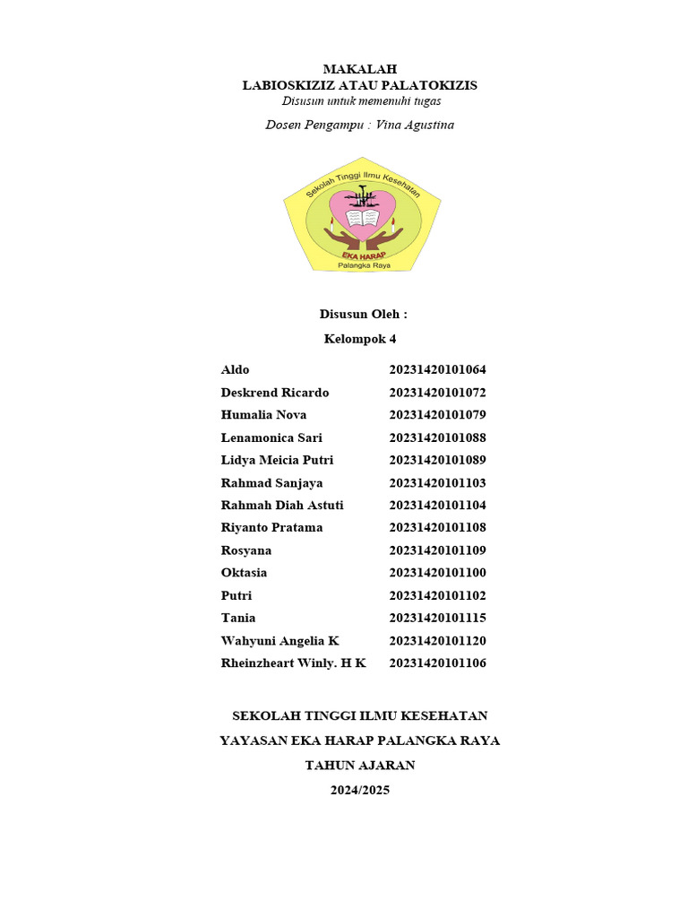 Asuhan Keperawatan Labioskizis dan Palatokizis | PDF
