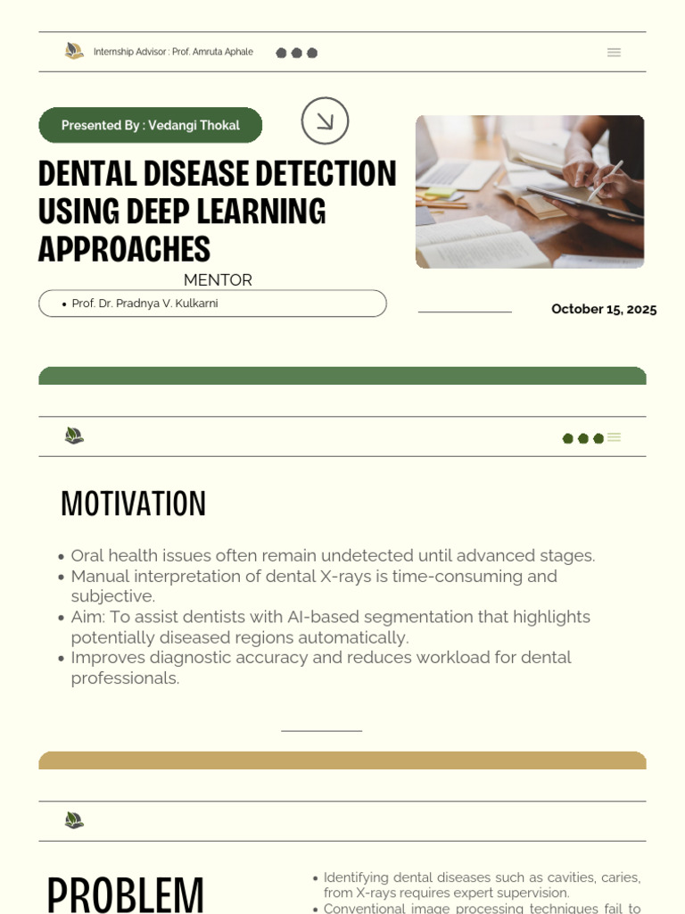 Dental Disease Detection Pdf Image Segmentation Deep Learning