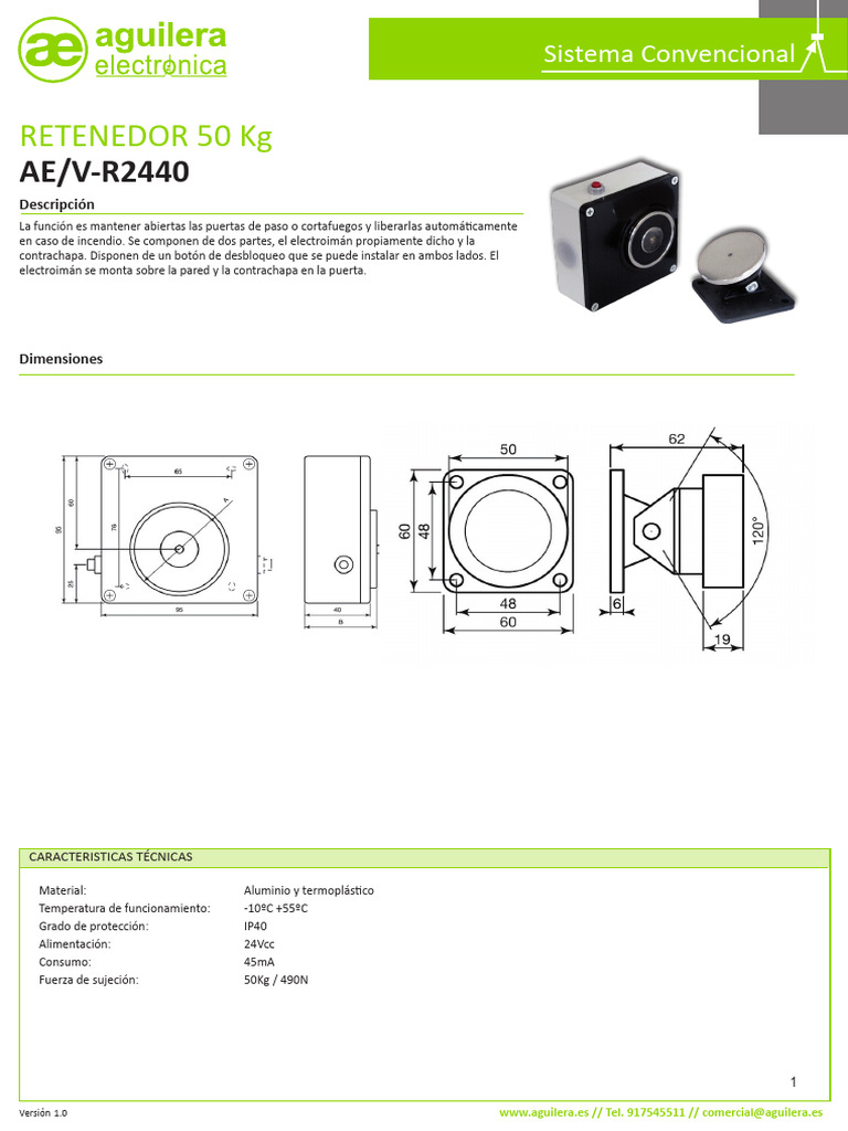 Ae V r2440 Ficha Tecnica | PDF