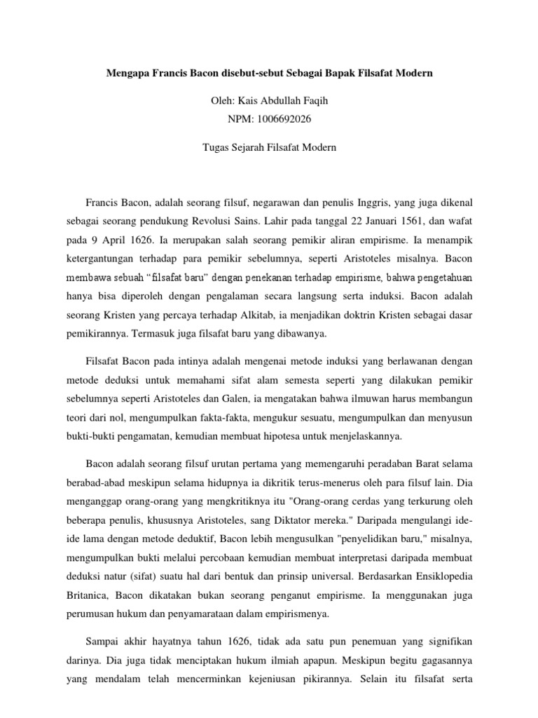 Francis Bacon | PDF